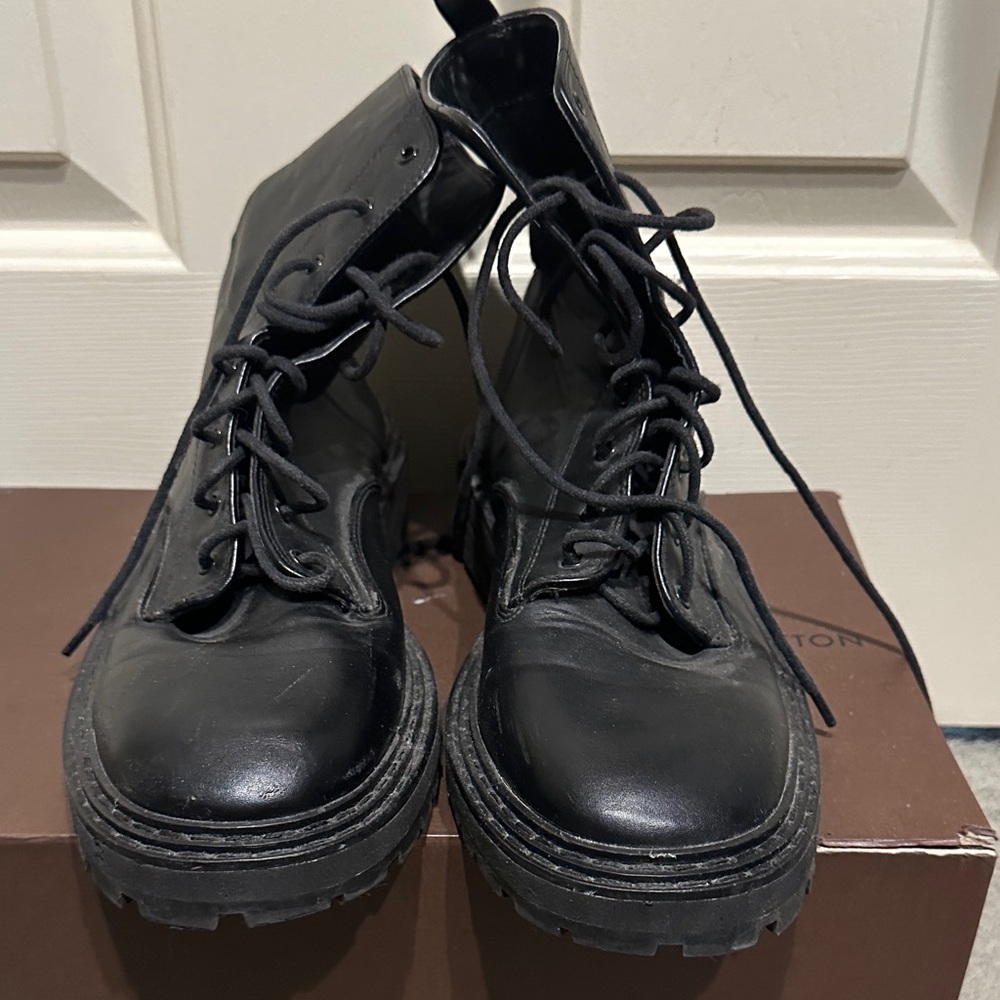 Sleek Black Women's Combat Boots